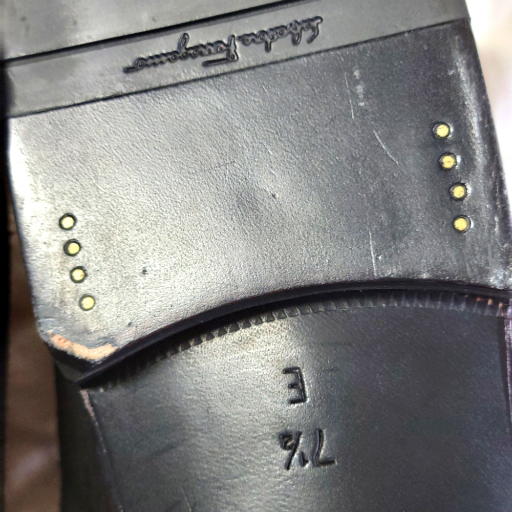 NWT $730 Ferragamo Bryden Leather Moccasins - Picture 13 of 14